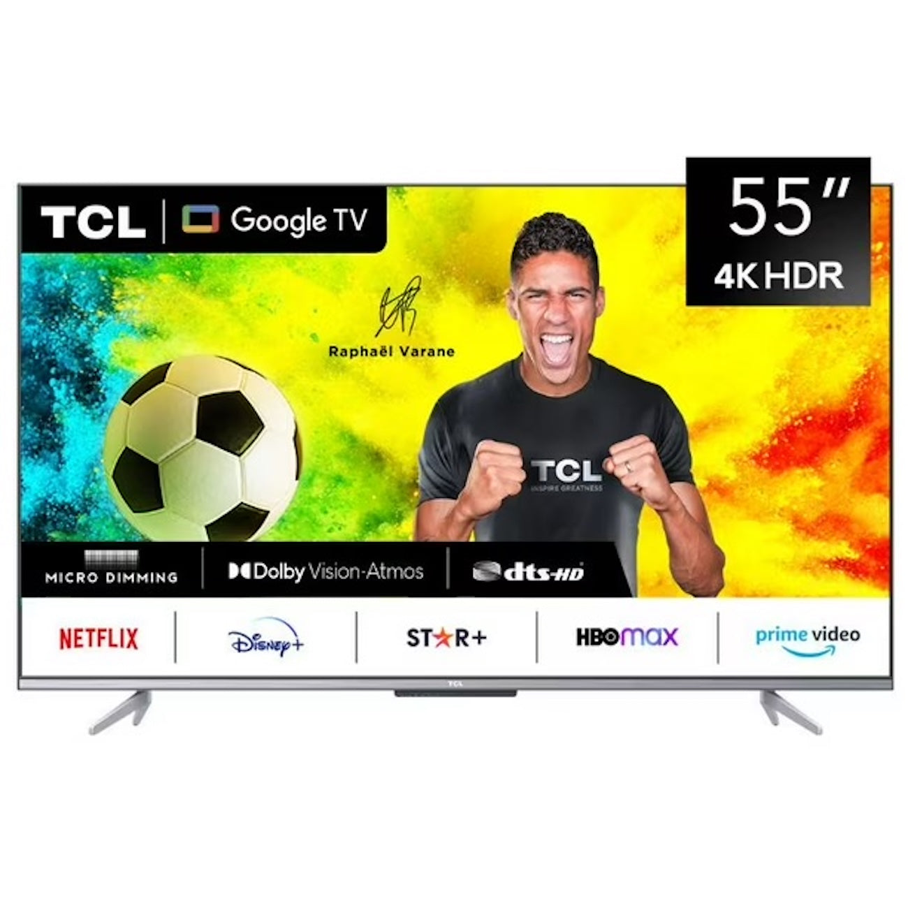 Smart TV TCL 55P725 55” 4K UHD Google TV Dolby Vision - Caja Reciclada