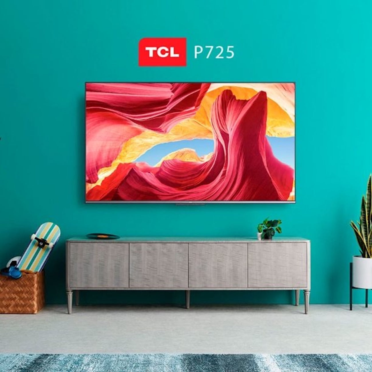 Smart TV TCL 55P725 55” 4K UHD Google TV Dolby Vision - Caja Reciclada