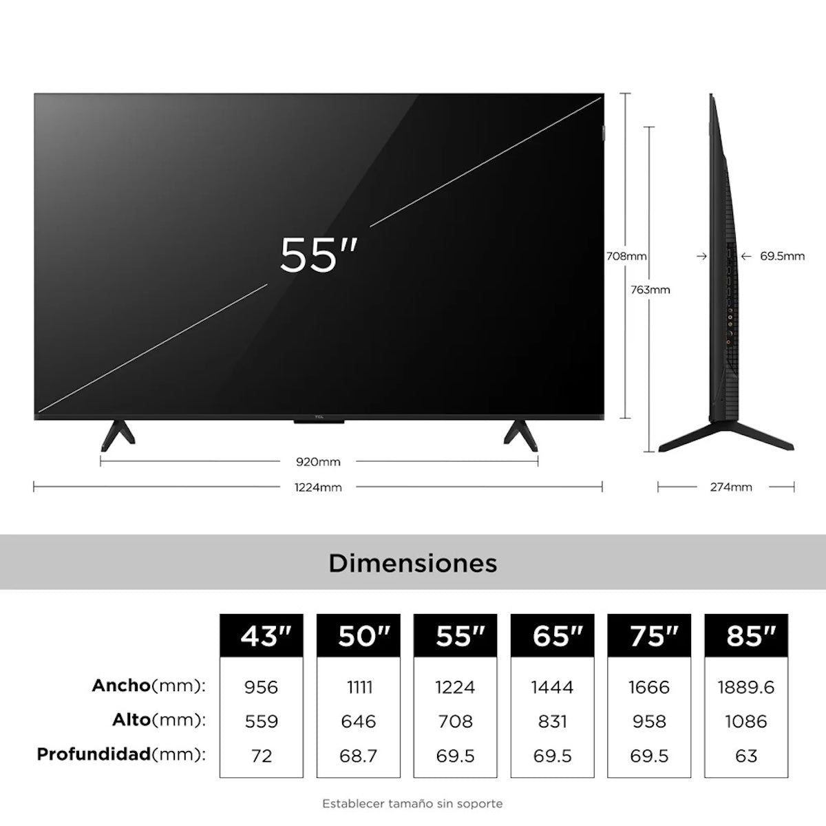 Smart TV TCL 55P7L 55" QLED 4K Ultra HD