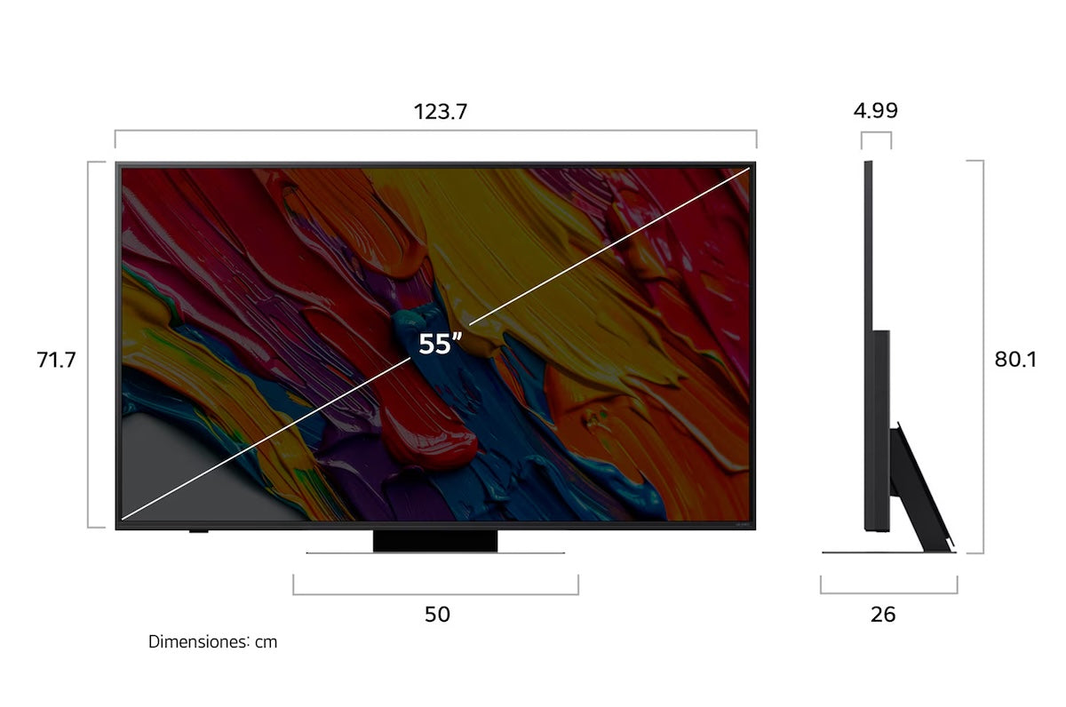 Smart TV LG QNED83 55" 4K QNED AI webOS 25