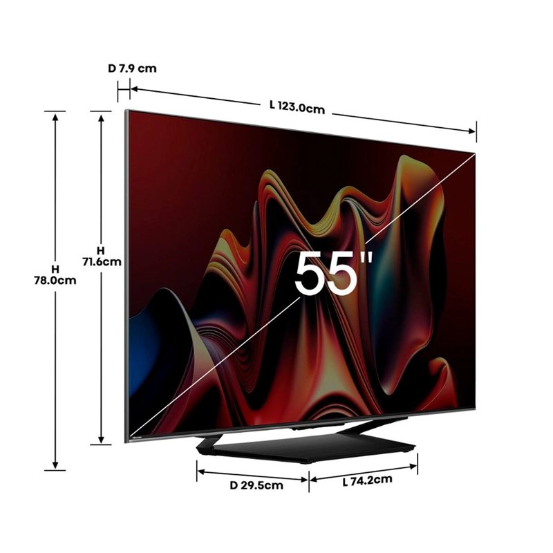 Televisor Hisense 55U7N 55" Mini-LED ULED 4K Google TV