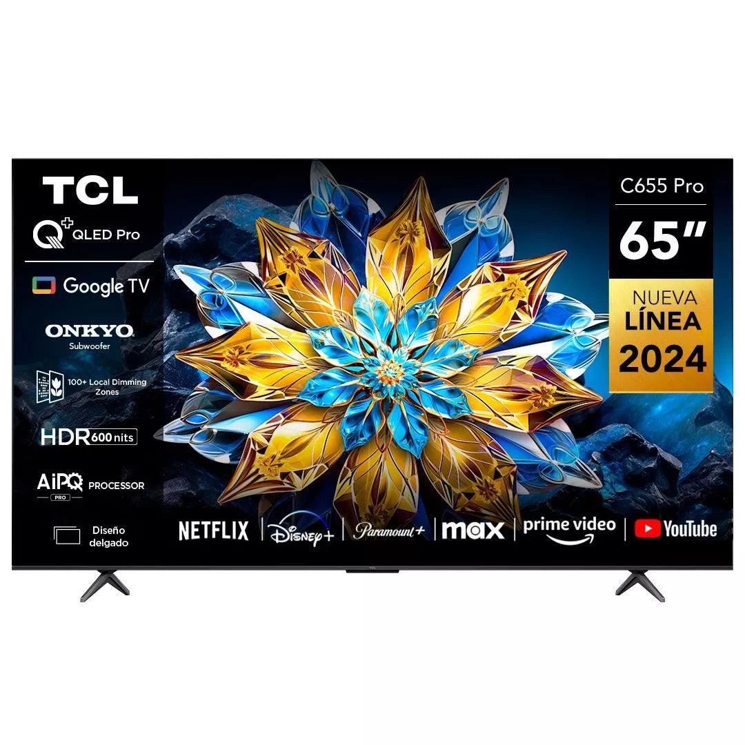 Smart TV TCL 65C655 65” QLED 4K Google TV Dolby Vision - Open Box