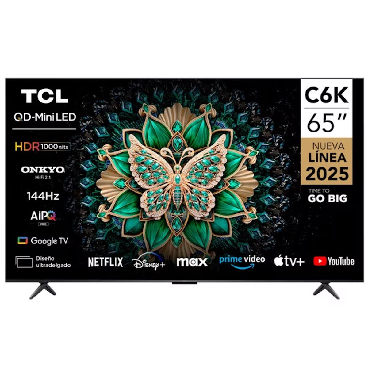 Smart TV TCL 65C6K 65" QD-Mini LED 4K Ultra HD