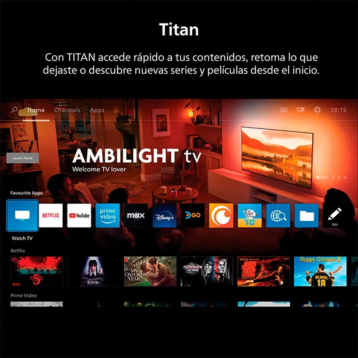 Smart TV Philips 65PUD8250-43 65" QLED 4K Ambilight