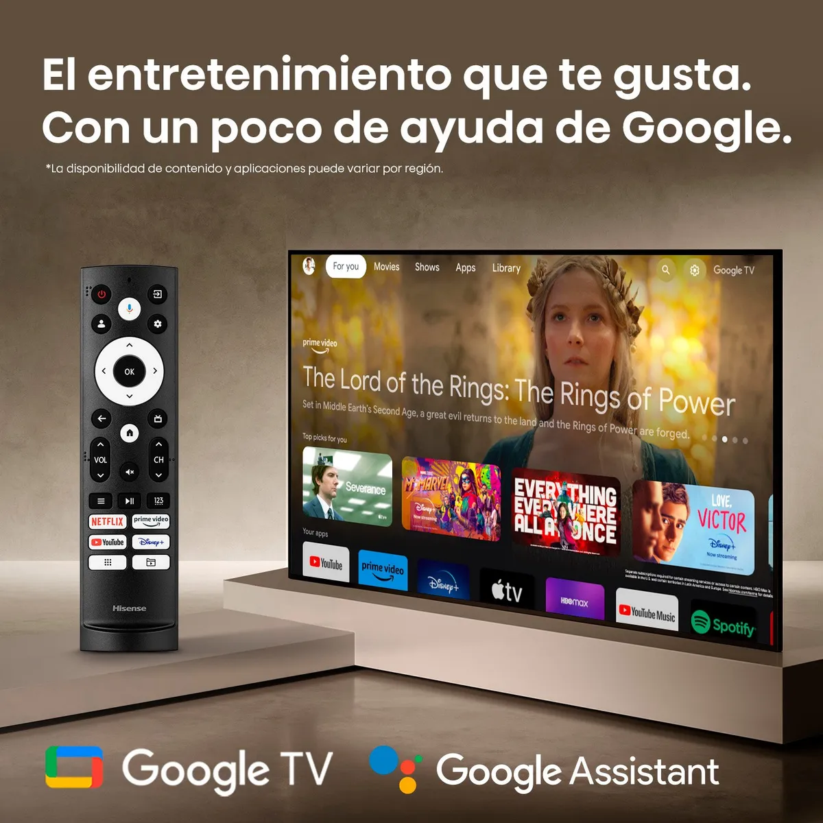 Televisor Hisense 65Q7N 65" Mini-LED QLED 4K Google TV