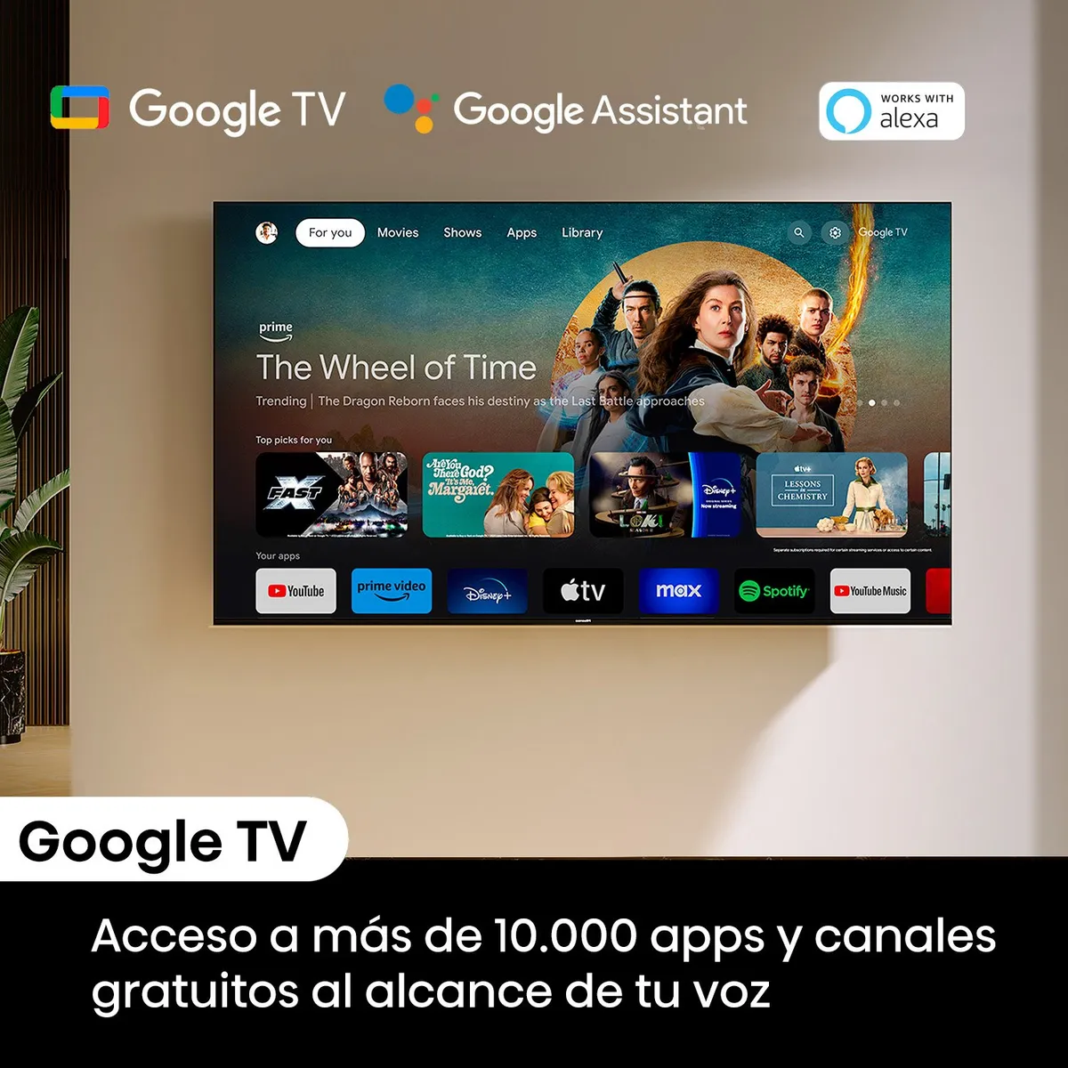 Televisor Hisense 65U6N 65" Mini-LED ULED 4K Google TV