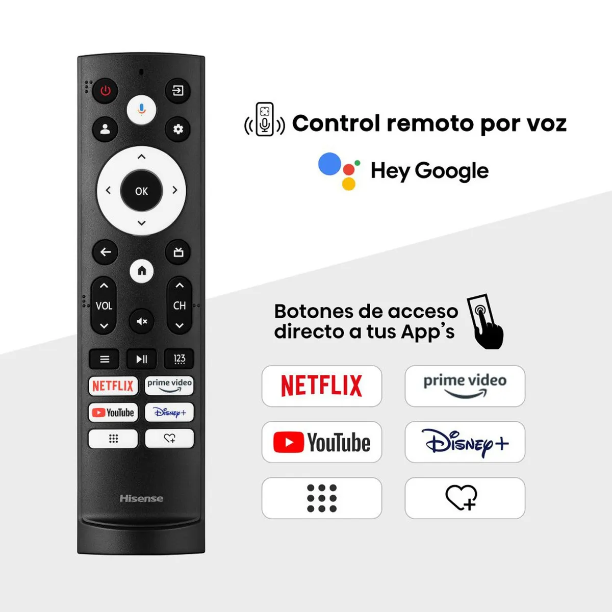 Televisor Hisense 65U6N 65" Mini-LED ULED 4K Google TV