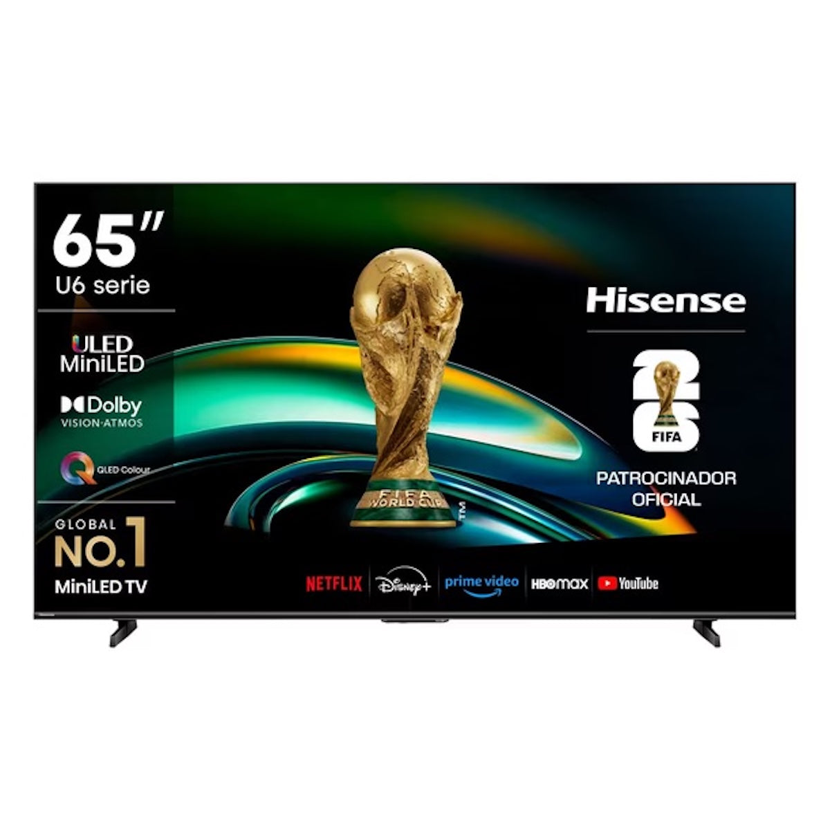Smart TV Hisense 65U6QV Mini LED 65" 4K UHD VIDAA - Caja Reciclada