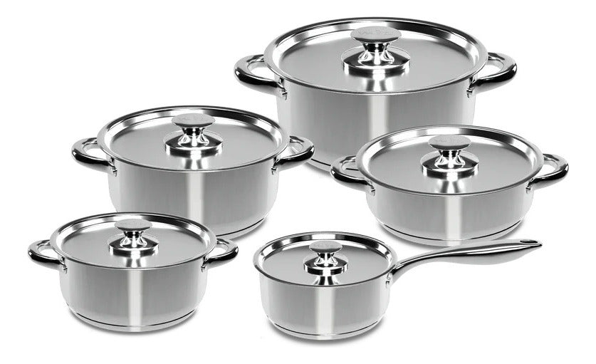 Bateria De Cocina Wens 10 Piezas 680-10ss