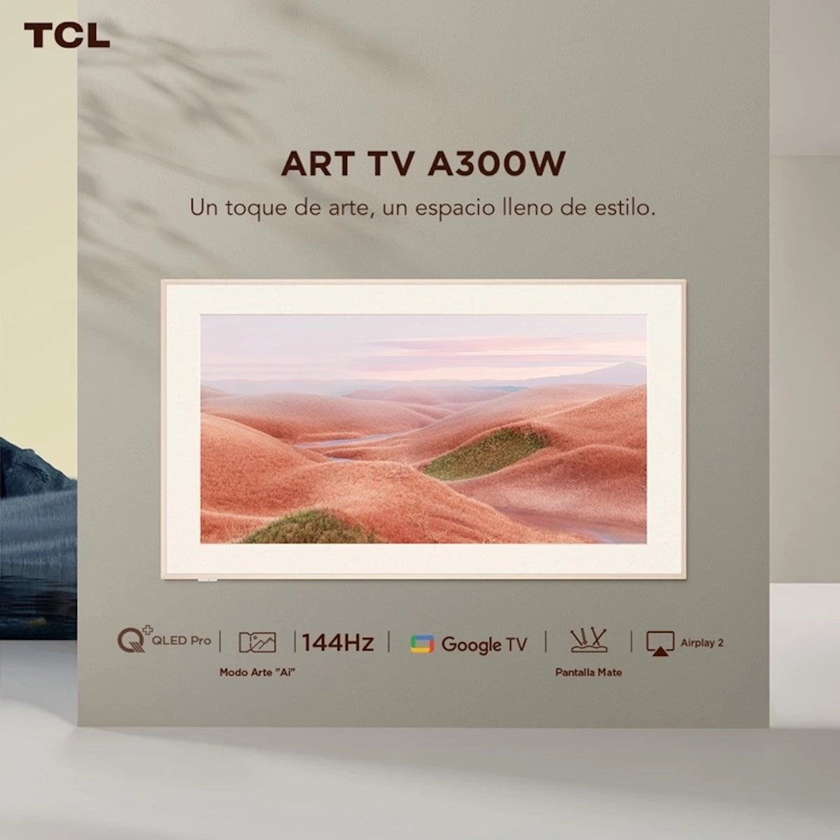 Smart TV TCL 75A300W 75" QLED ART TV 4K Ultra HD