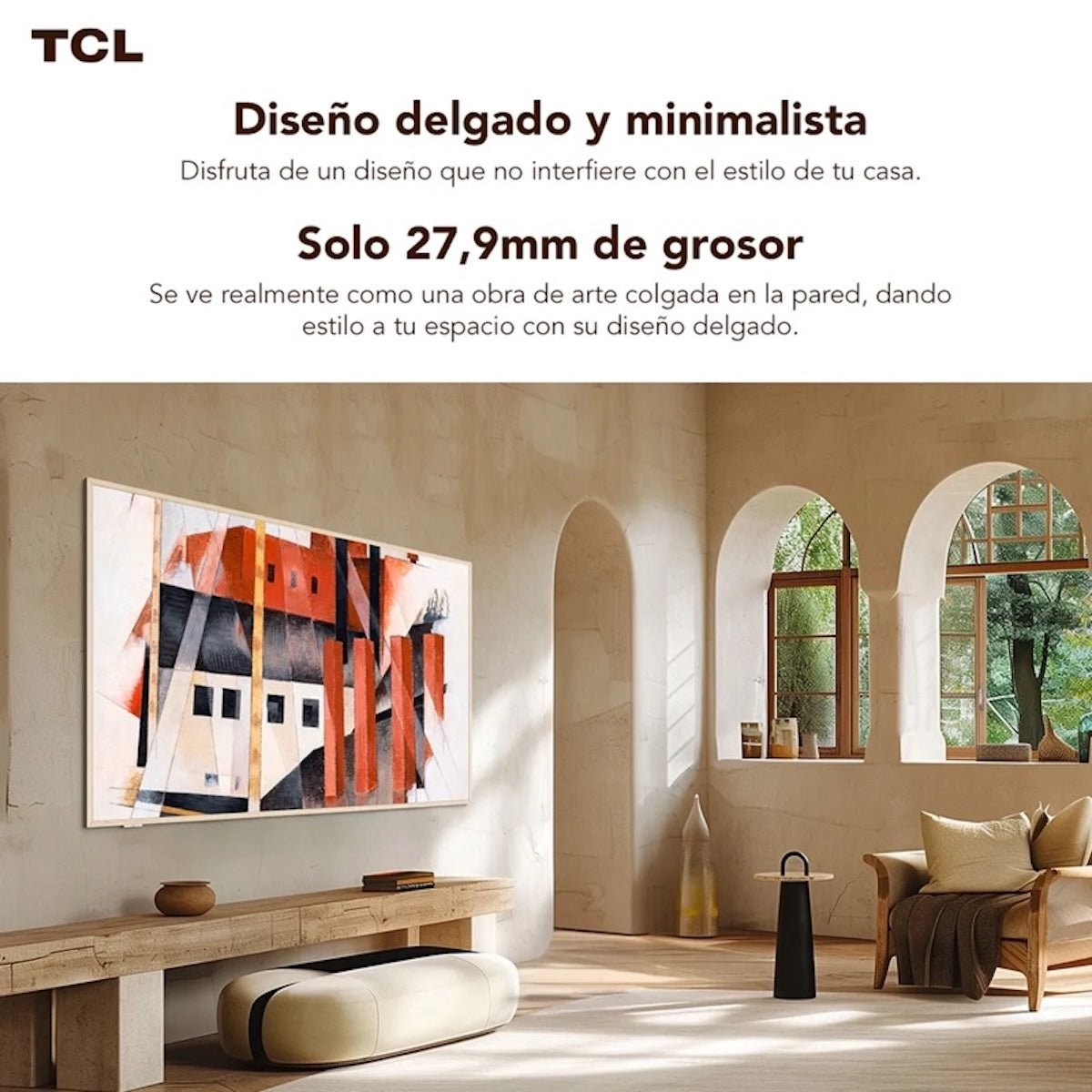 Smart TV TCL 75A300W 75" QLED ART TV 4K Ultra HD