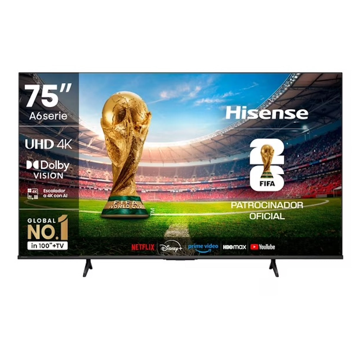 Hisense Smart TV 75A6NV 75" LED 4K UHD - Caja reciclada