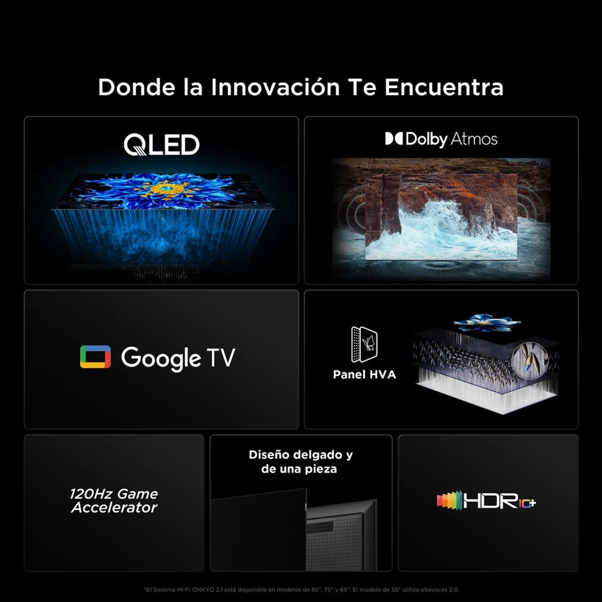 Smart TV TCL 75P7L 75" QLED 4K Ultra HD