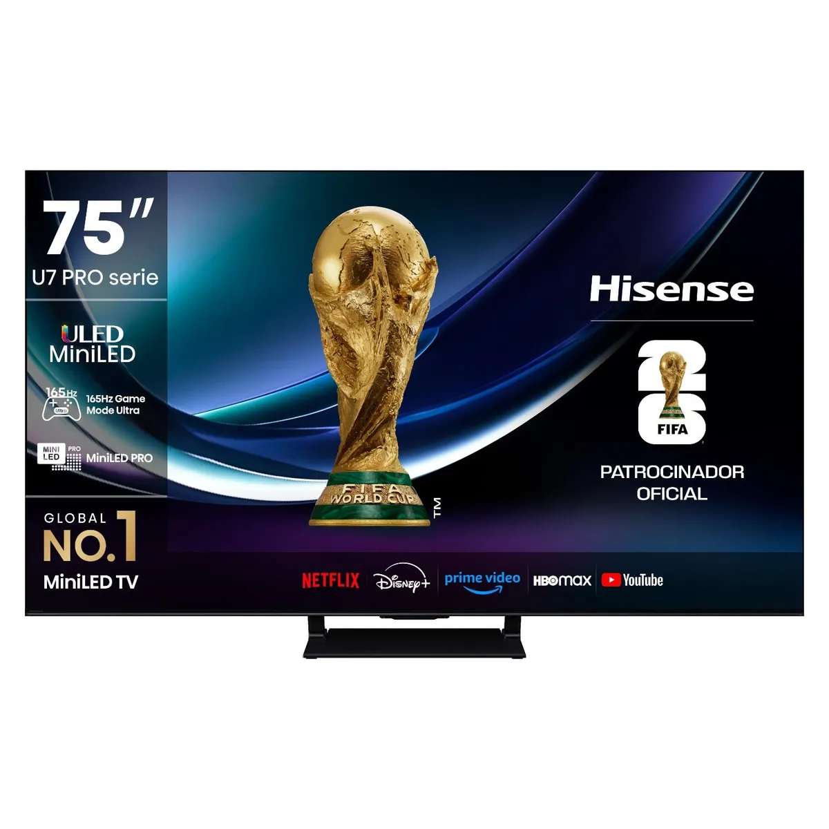 Televisor Hisense 75" ULED 4K GoogleTV 75U7QG PRO - Caja Reciclada