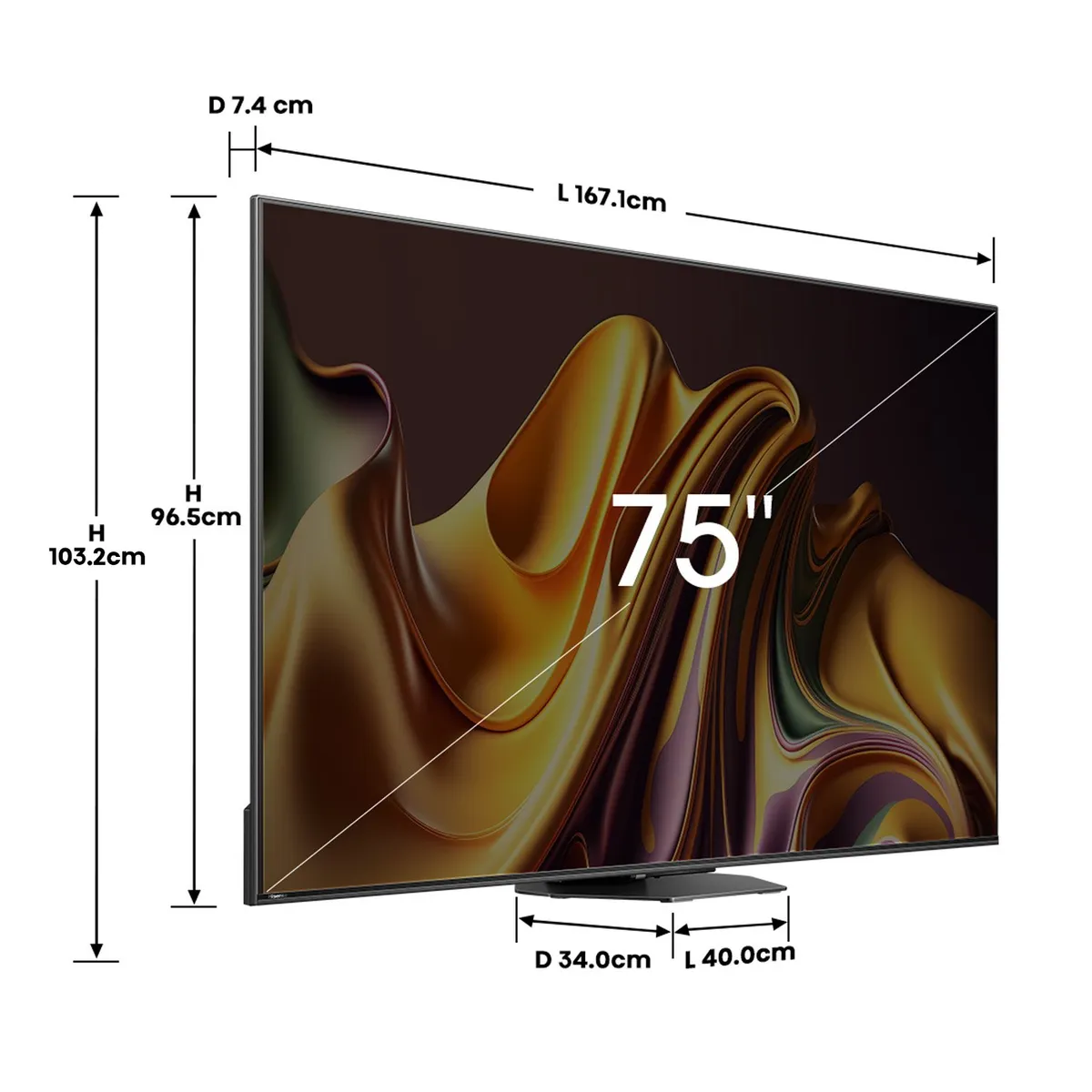 Televisor Hisense 75U8N 75" Mini-LED Pro ULED 4K Google TV