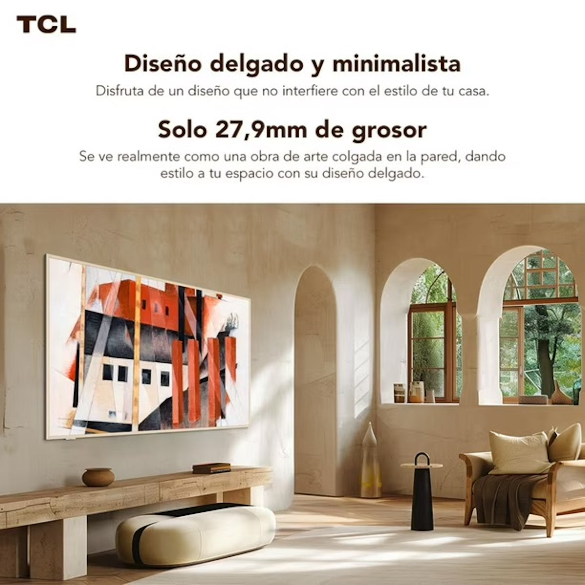 Smart TV TCL 85A300W 85" QLED ART TV 4K Ultra HD