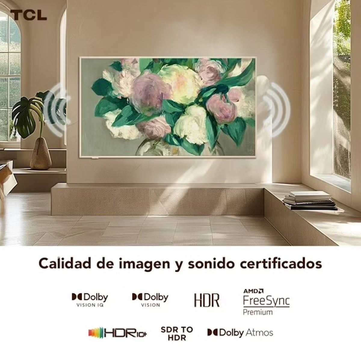 Smart TV TCL 85A300W 85" QLED ART TV 4K Ultra HD