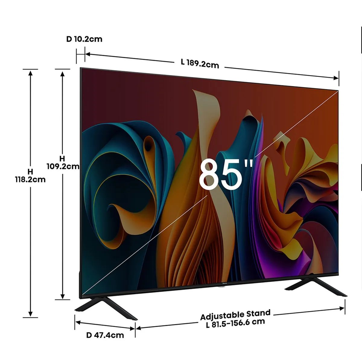 Televisor Hisense 85Q6N 85" QLED 4K Smart Google TV