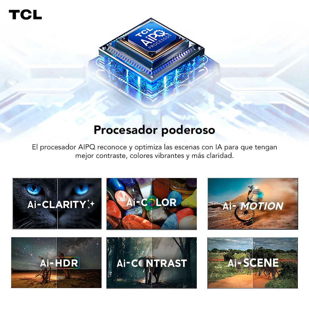 Smart TV TCL 98C655 98” QLED 4K Google TV Dolby Vision - Caja Reciclada