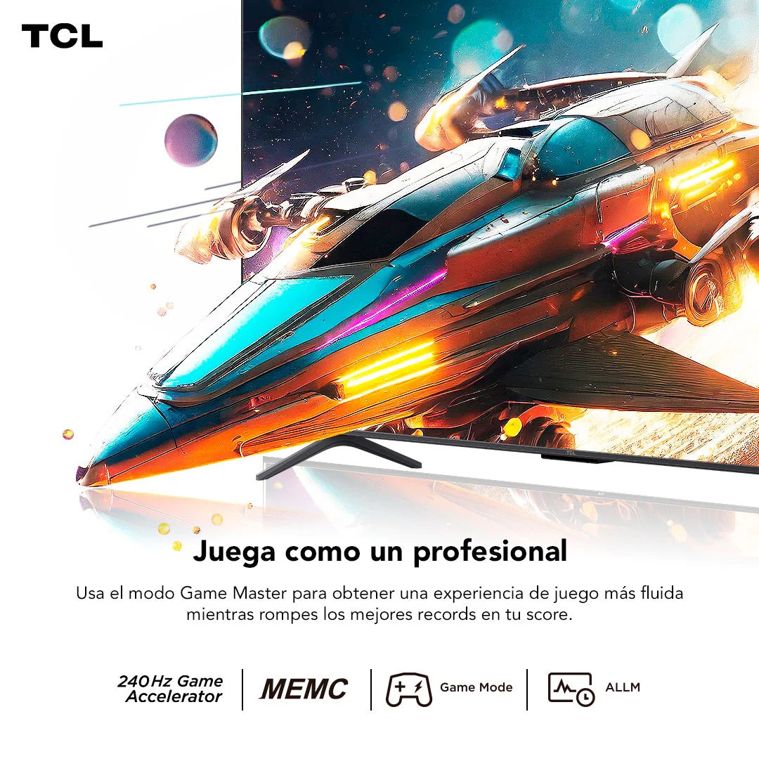 Smart TV TCL 98C655 98” QLED 4K Google TV Dolby Vision - Caja Reciclada