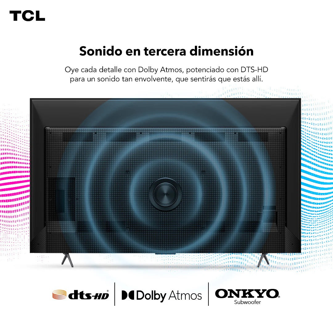 Smart TV TCL 98C655 98” QLED 4K Google TV Dolby Vision - Caja Reciclada