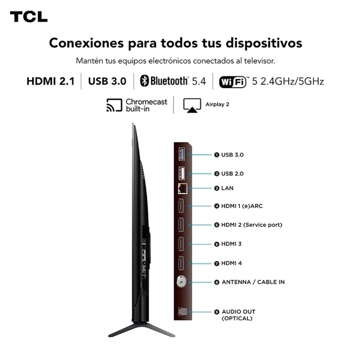 Smart TV TCL 98P8K 98" QLED 4K UHD Google TV