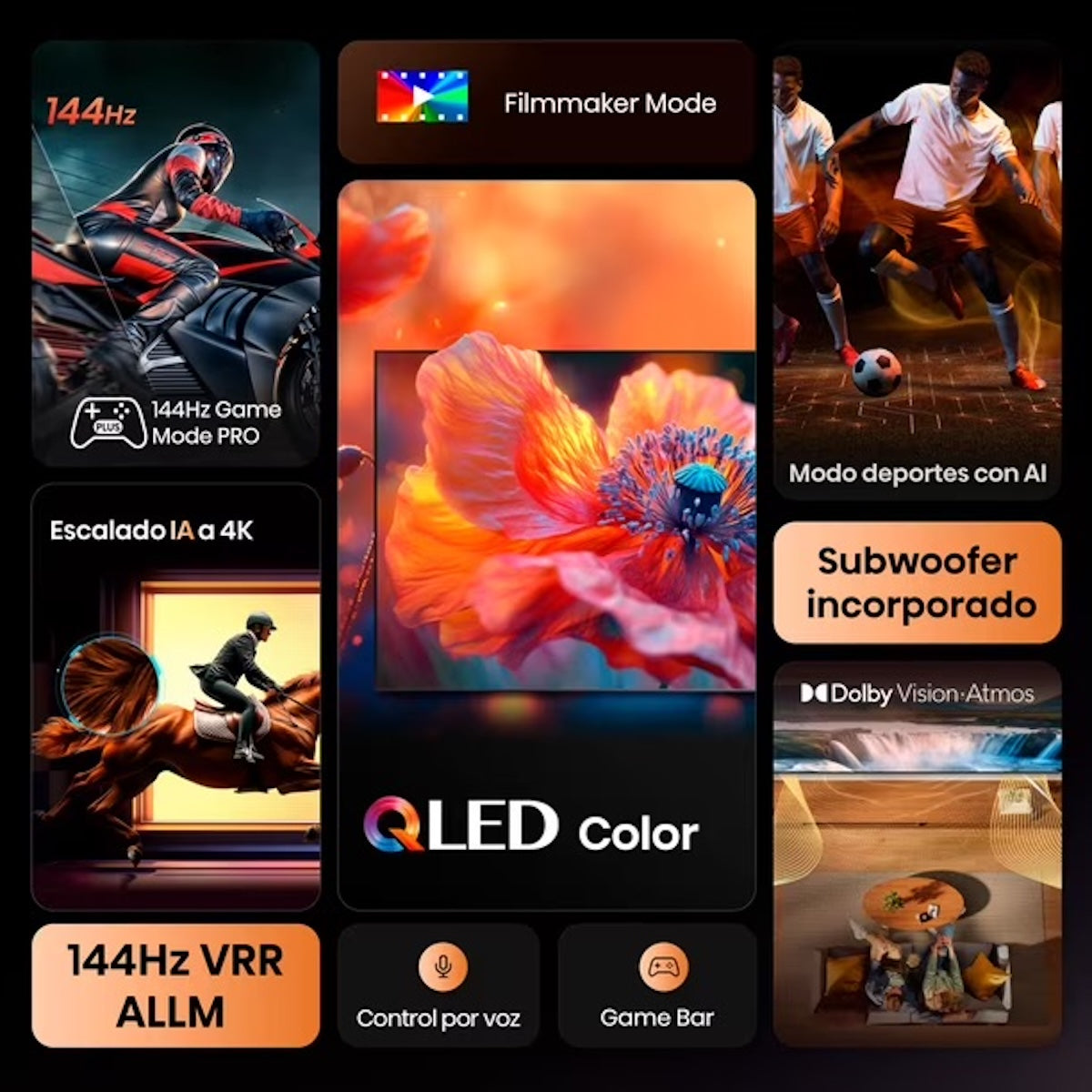 Televisor Hisense 98Q6QG 98" QLED 4K 144Hz - Open Box