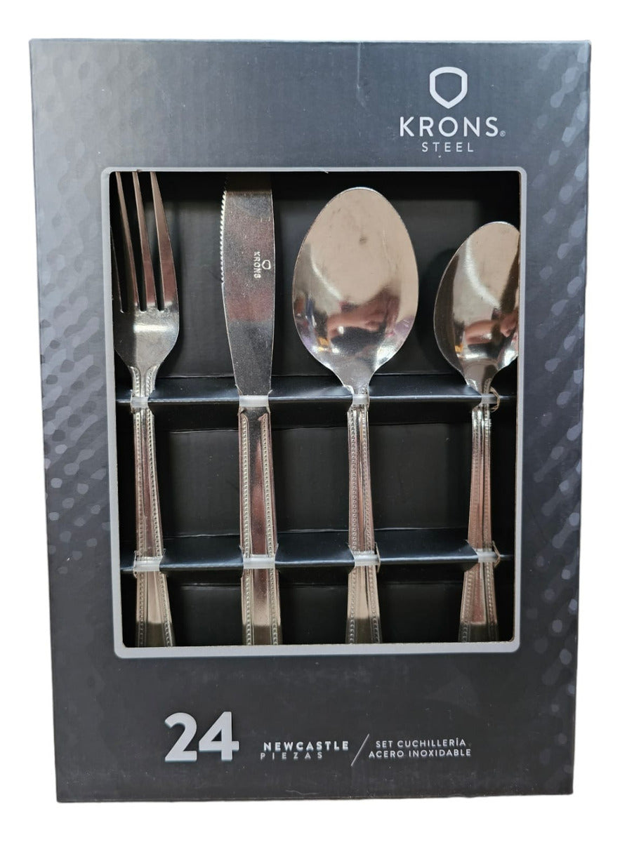 Juego De 24 Piezas De Cuchillería Perlado Krons Newcastle