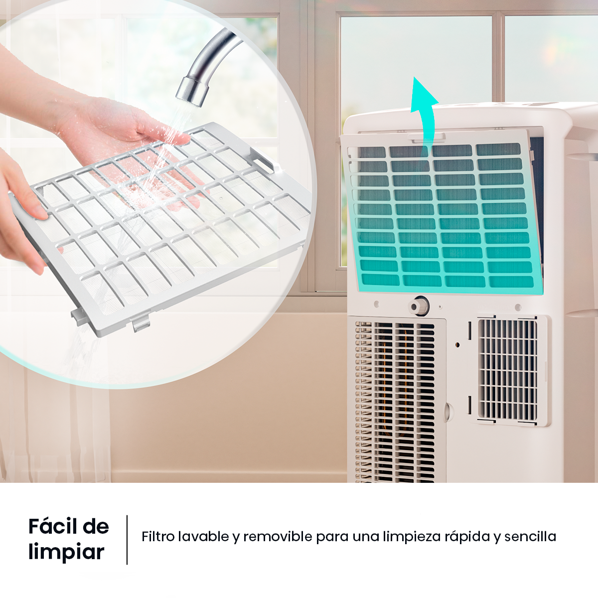 Aire Acondicionado Portátil Hisense 12HW4RNPS01-B Frío Calor