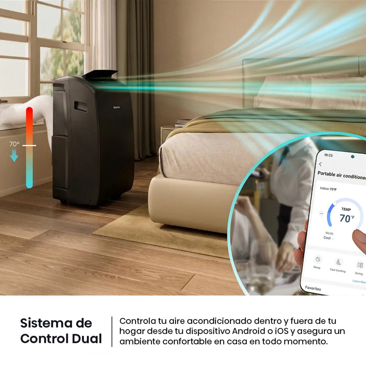 Aire Acondicionado Portátil Hisense AP12HW4RNPS00 12.000 BTU