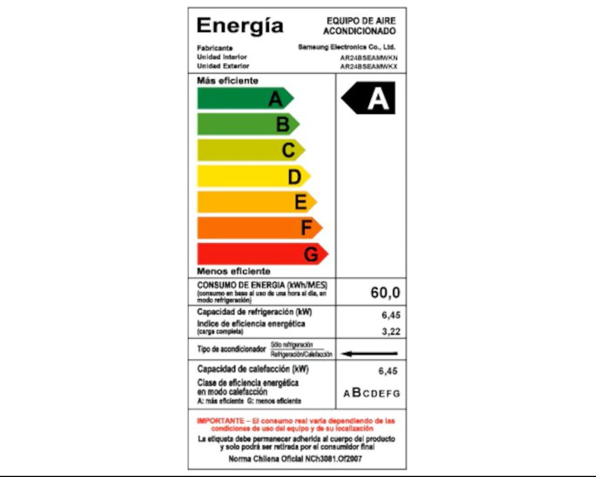 Aire Samsung Split Wind-Free Inverter Wi-Fi F/C 24000BTU - Caja Reciclada
