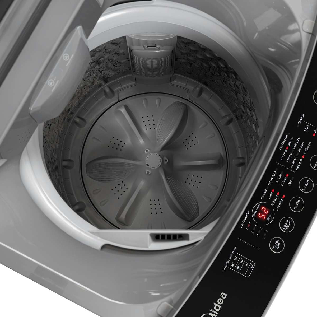 Midea Lavadora carga Superior 9.5 Gris