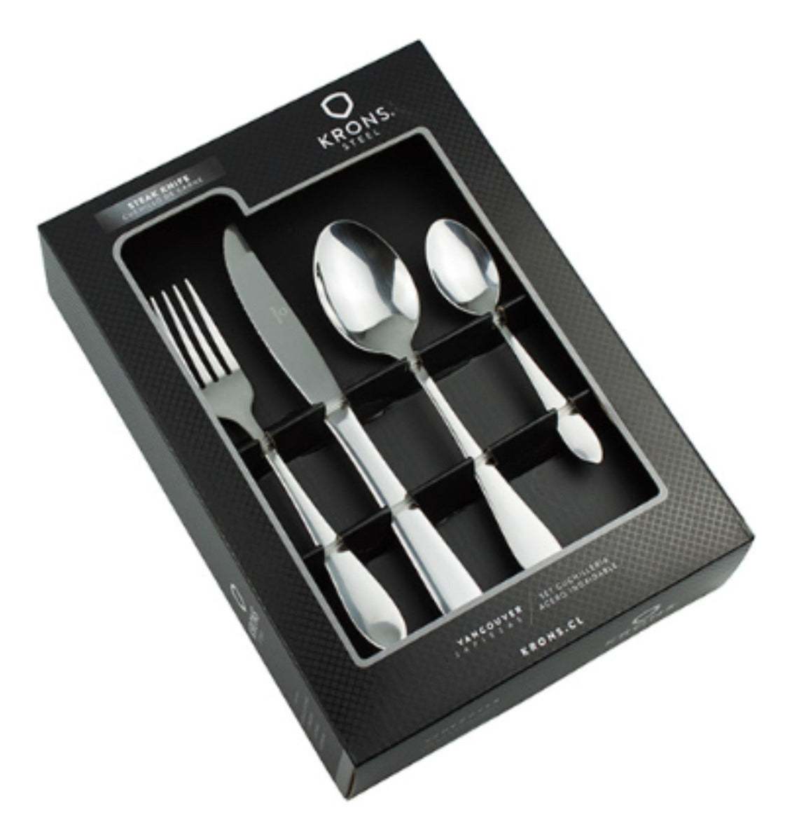 Juego Cubiertos Carne Wigan Krons 24 Piezas Acero Inox
