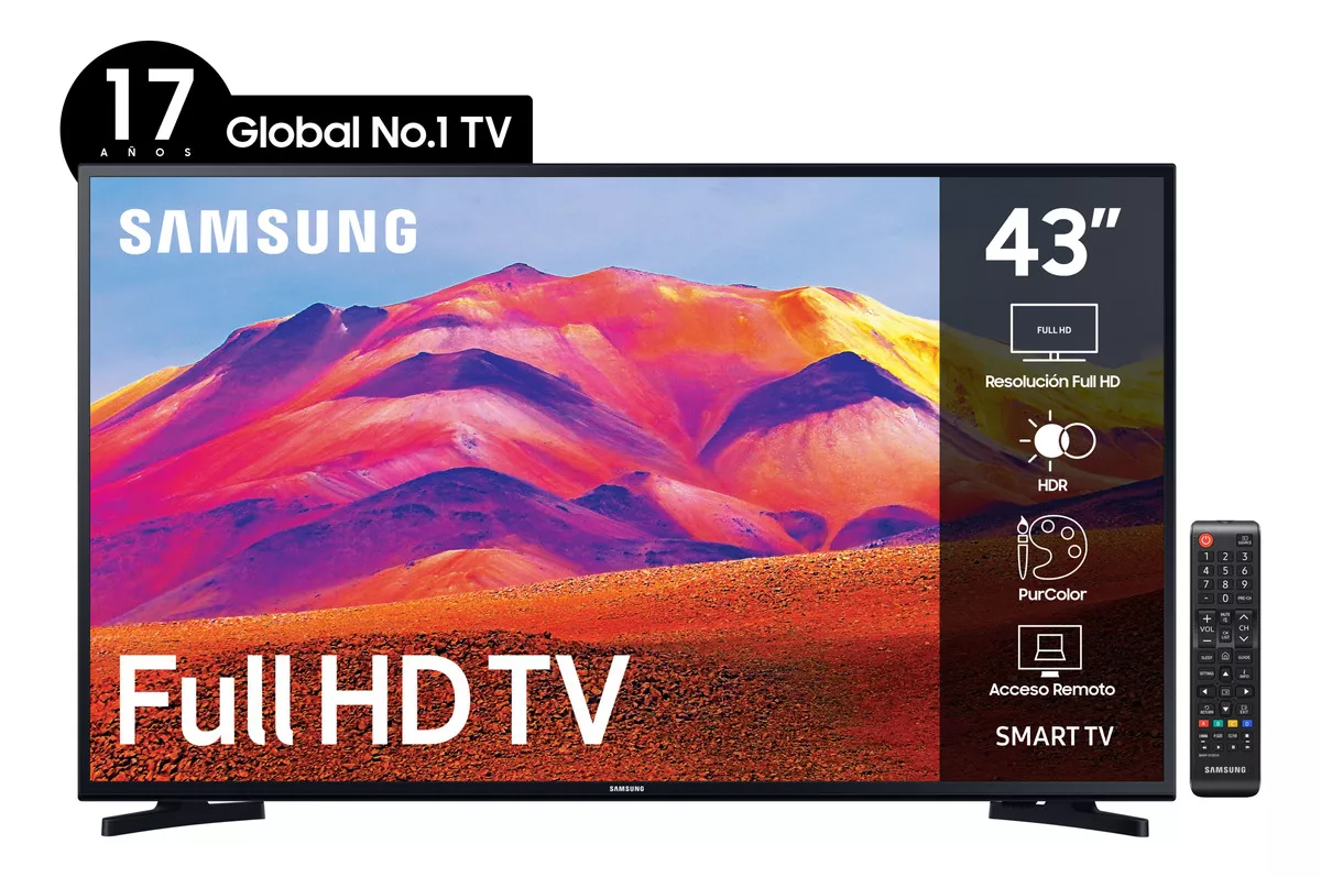 Smart Tv Samsung 43 Pulgadas UN43T5202AGXZS