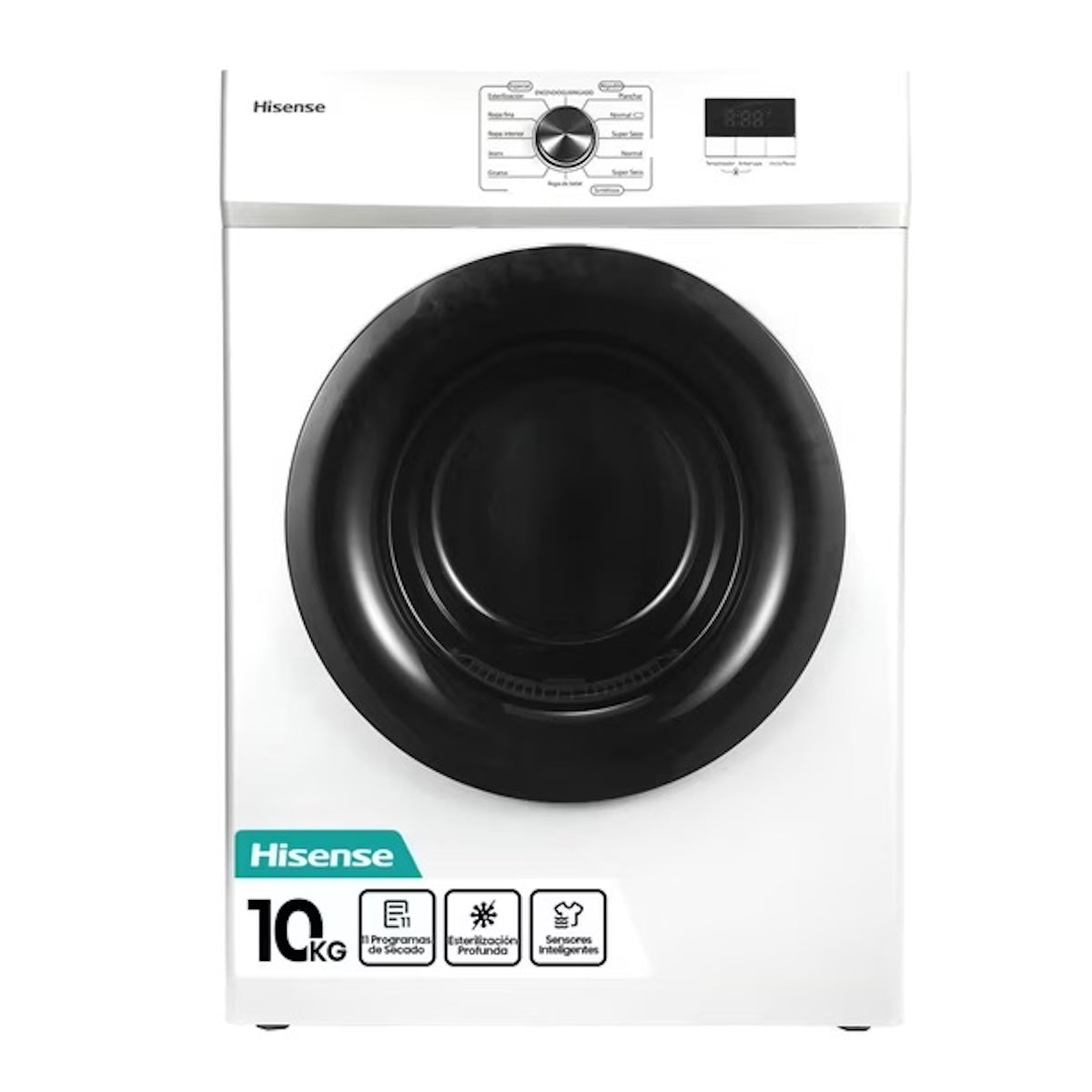 Secadora Hisense 10 kg Ventilación Frontal - Caja reciclada