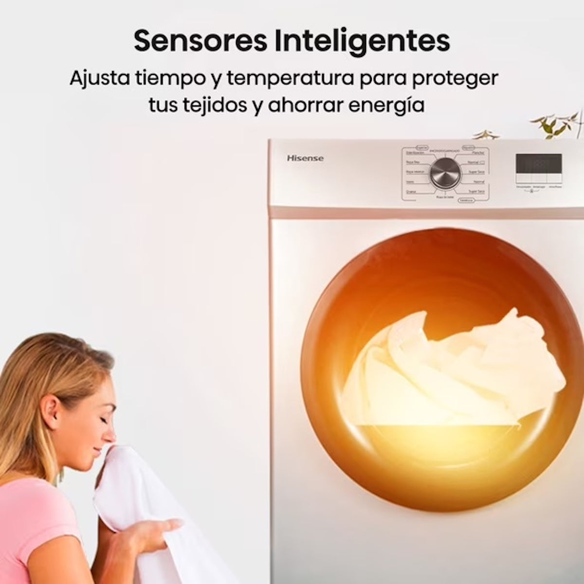 Secadora Hisense 10 kg Ventilación Frontal - Caja reciclada