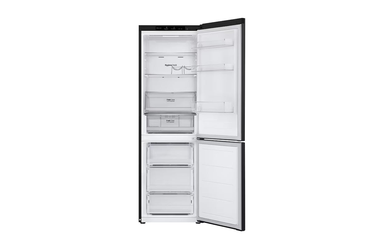 Refrigerador Bottom Freezer LG 344 L Negro Inverter No Frost