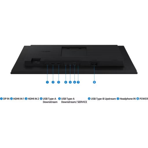 Monitor Samsung S40GD de 24" Full HD IPS, HDMI 1.4, DisplayPort 1.2, VESA, Negro - Open Box