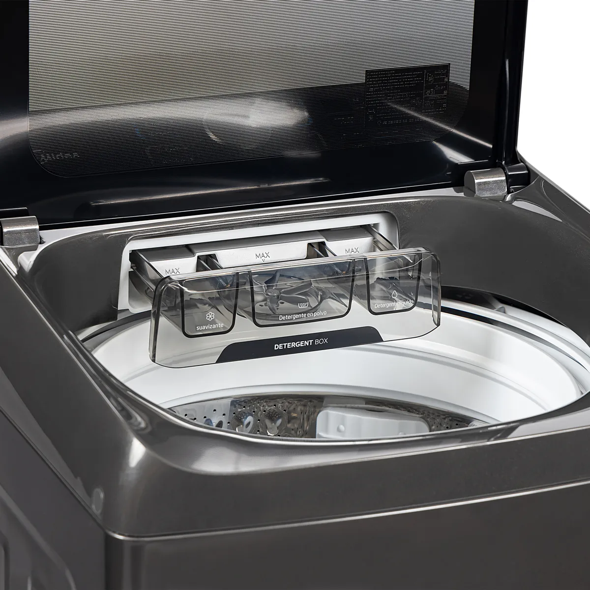 Lavadora Automática Midea 18 kg Carga Superior Titanium