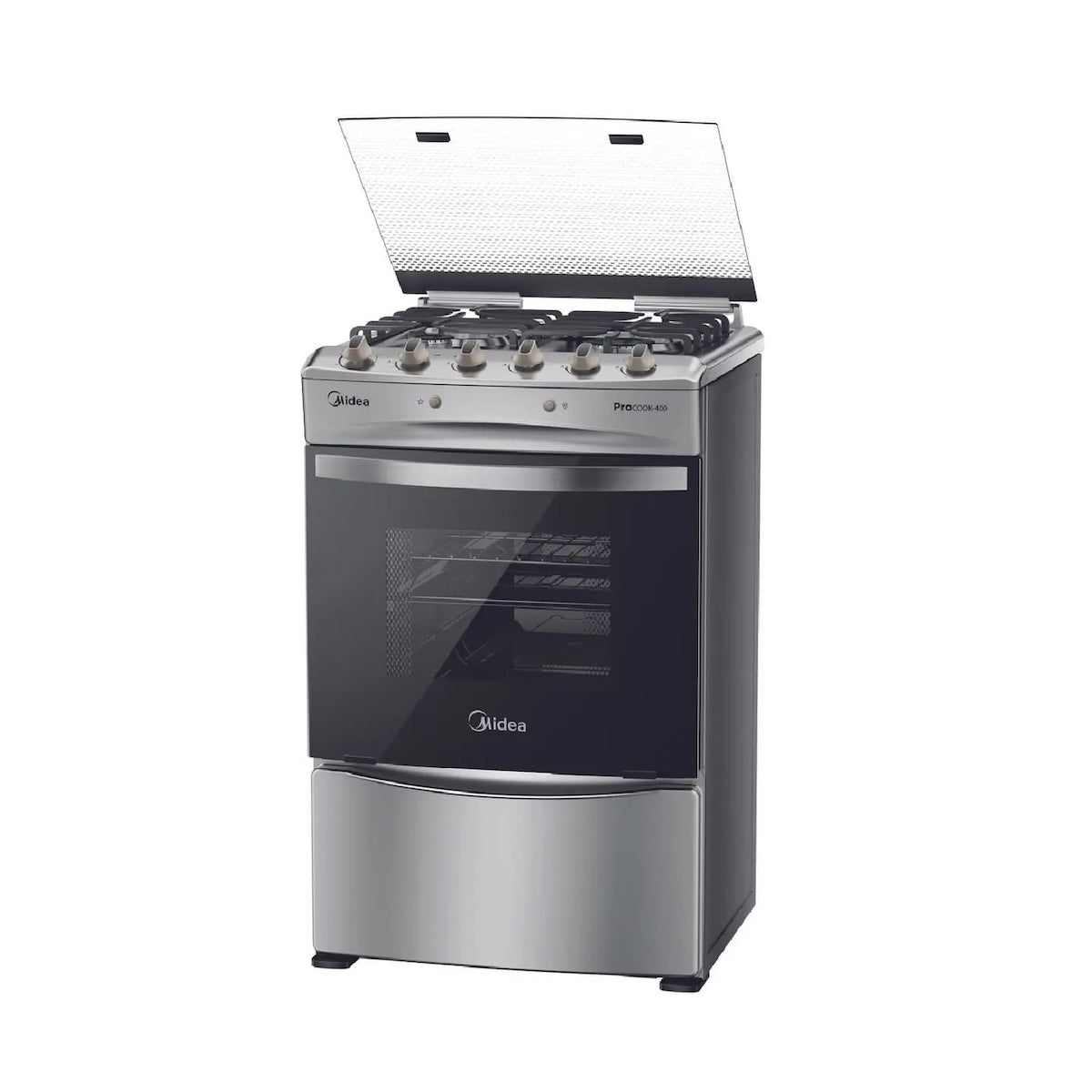 Cocina a Gas 4 Quemadores MCG-4QPI24NS Acero Inoxidable - Open Box