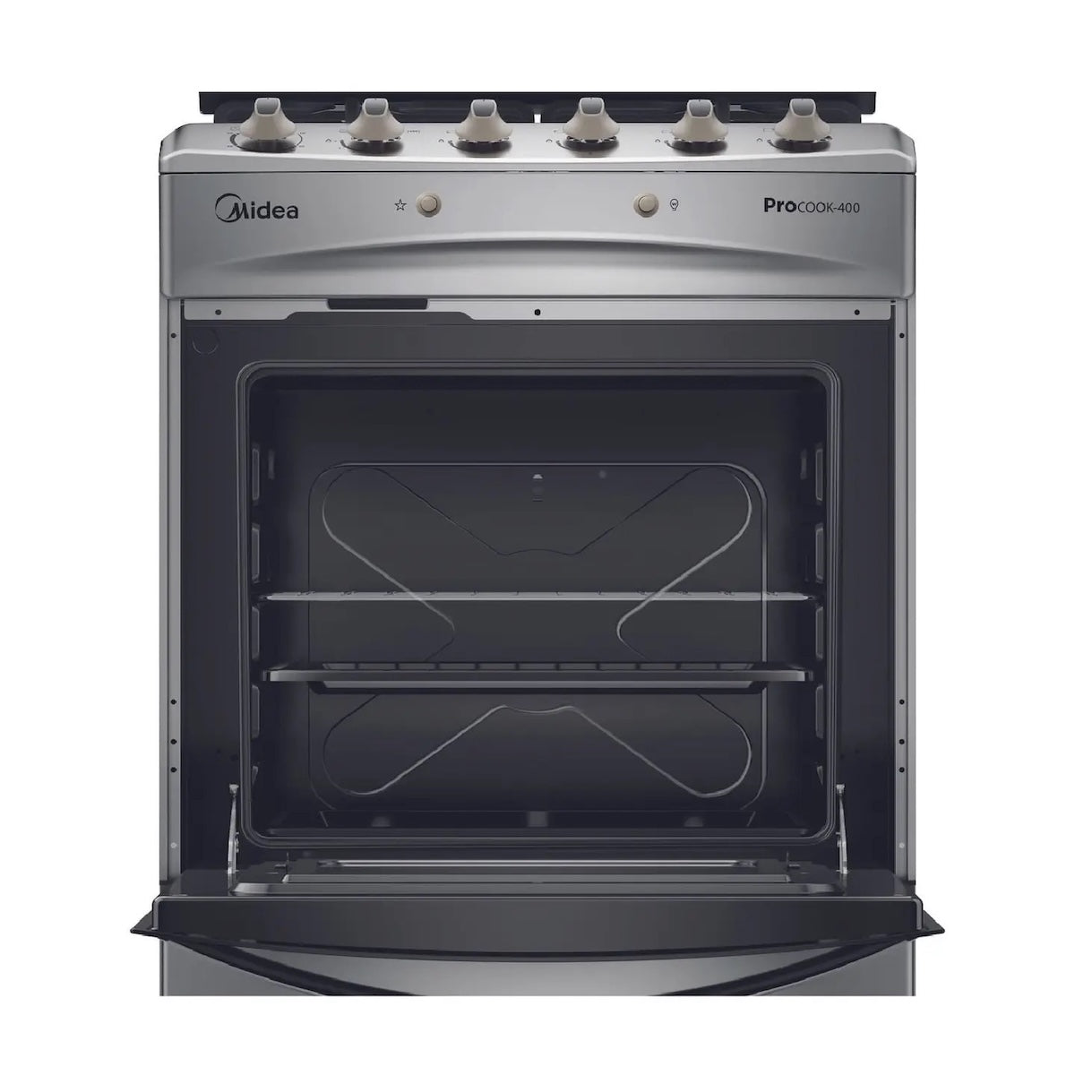 Cocina a Gas 4 Quemadores MCG-4QPI24NS Acero Inoxidable - Open Box
