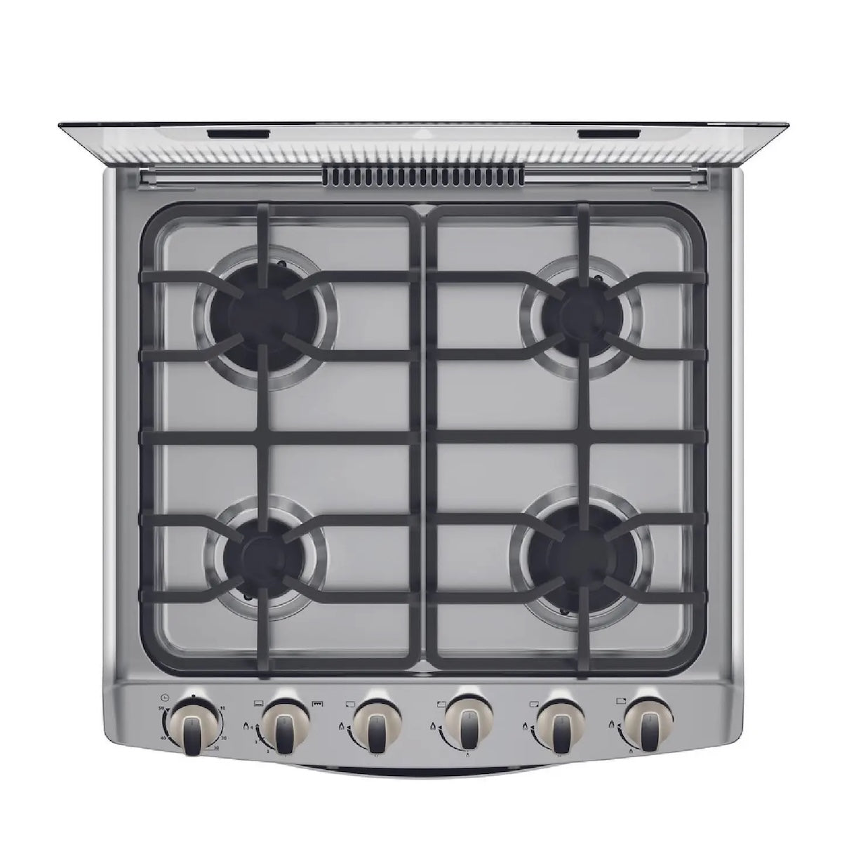 Cocina a Gas 4 Quemadores MCG-4QPI24NS Acero Inoxidable - Open Box