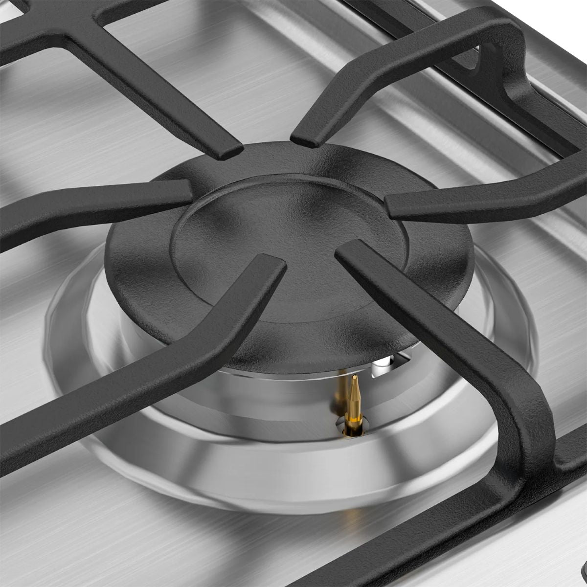 Cocina a gas 4 quemadores Carbon Grey - OpenBox