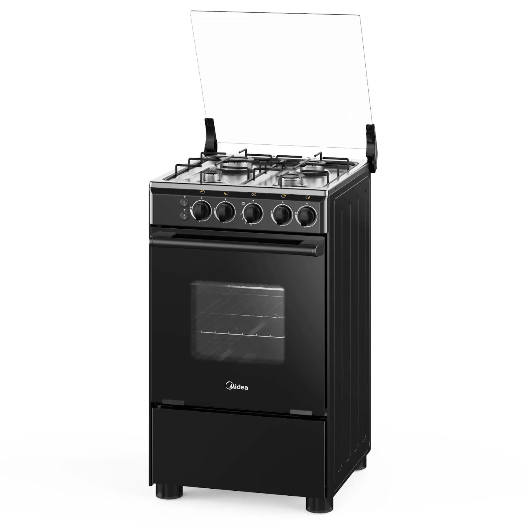 Cocina a gas Midea 4 quemadores MCG-4QSG20NSBK
