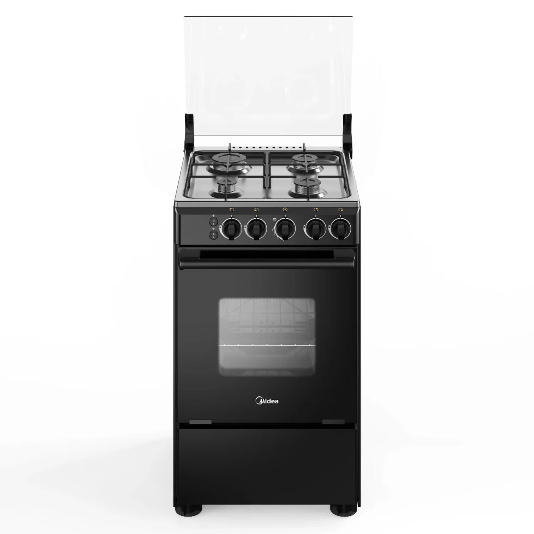 Cocina a gas Midea 4 quemadores MCG-4QSG20NSBK