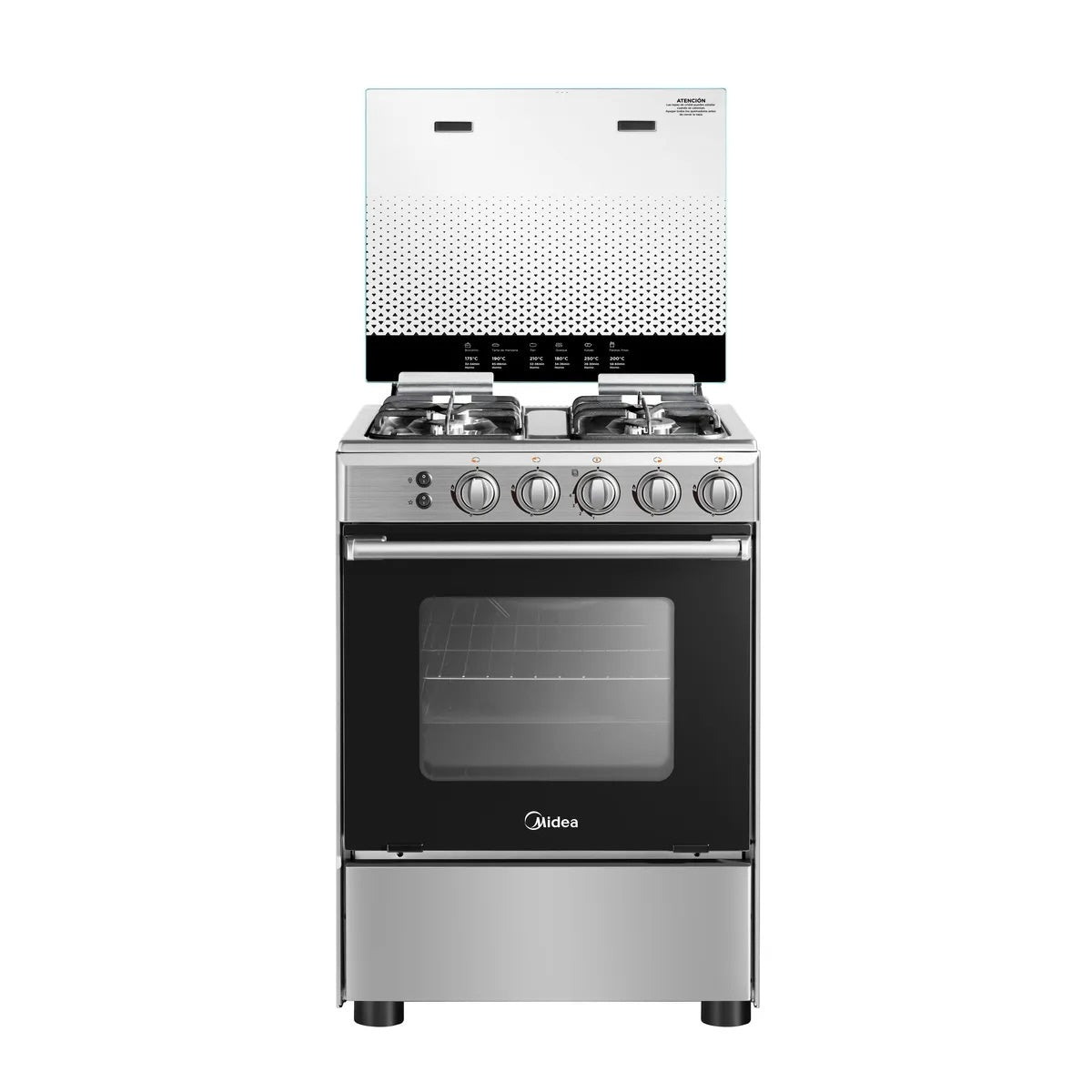 Cocina a Gas 4 Quemadores Silver - OpenBox