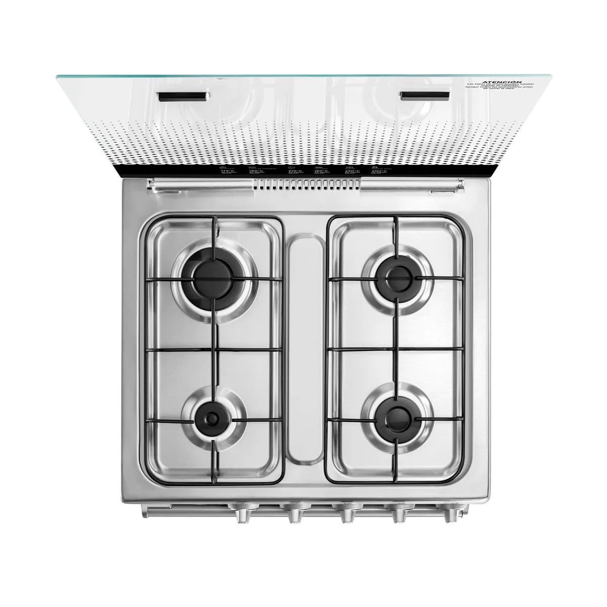 Cocina a Gas 4 Quemadores Silver - OpenBox