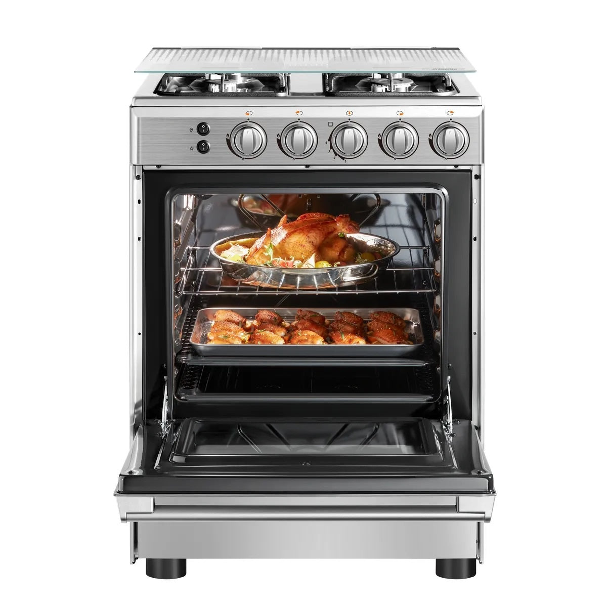 Cocina a Gas 4 Quemadores Silver - OpenBox