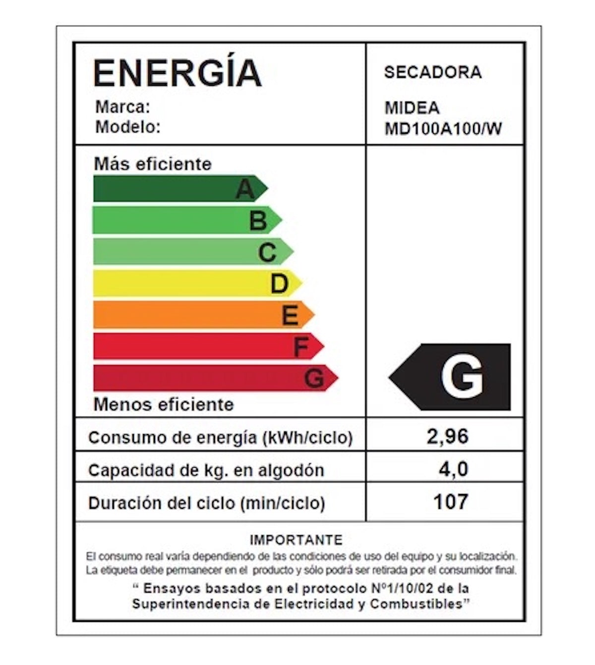 Secadora Eléctrica Ventilación Blanca 10 KG. - OpenBox