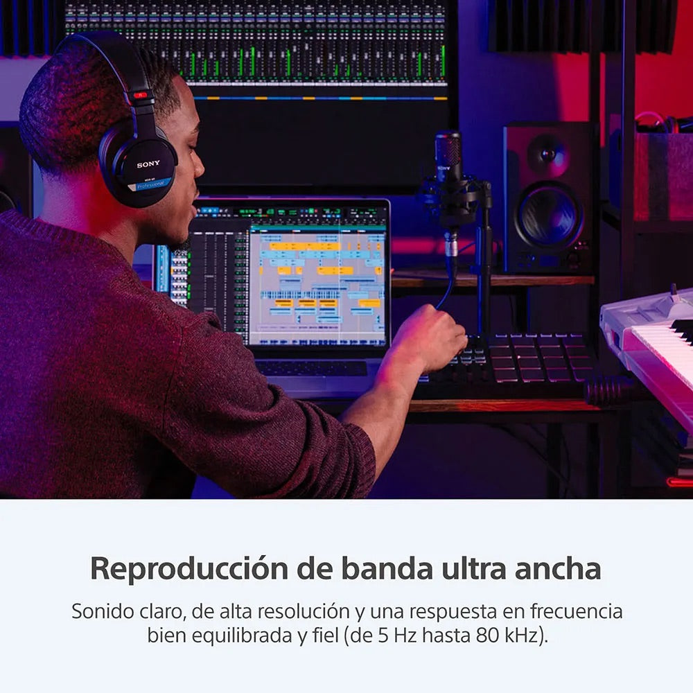 Audífonos Sony MDR-M1-Q Monitoreo Profesional de Estudio